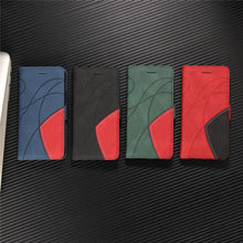 Load image into Gallery viewer, Blue PU Leather Wallet Flip Phone Case Cover For iPhone 13 Pro Max Case Leather Flip Cover iPhone 13 Pro Phone Case For  iPhone 12 Mini 14 11 8 7 6 6s Plus 5 5s Case
