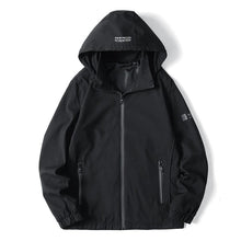 Load image into Gallery viewer, Blue Spring Autumn Casual Solid Fashion Slim Jacket Men Overcoat Jackets Men's Jacket Men's Lightweight Windbreaker Stretch Athletic Outdoor Golf Jacket
