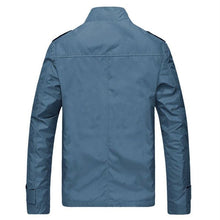 Load image into Gallery viewer, Blue Spring Autumn Casual Solid Fashion Slim Jacket Men Overcoat Jackets Men's Jacket Men's Lightweight Windbreaker Stretch Athletic Outdoor Golf Jacket
