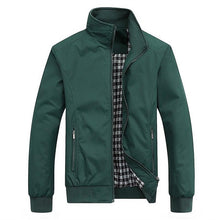 Load image into Gallery viewer, Blue Spring Autumn Casual Solid Fashion Slim Jacket Men Overcoat Jackets Men's Jacket Men's Lightweight Windbreaker Stretch Athletic Outdoor Golf Jacket
