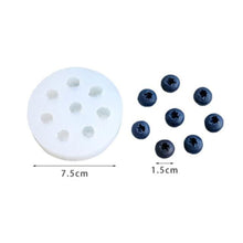 Load image into Gallery viewer, Blueberry Household Baking Appliances Decoration Silicone Mold Raspberry Fruit Fondant Cake Chocolate Handmade Candle Soap Blueberry And Raspberry Silicone Fondant Molds Gum Paste Chocolate Candy Mold Cake Cupcake Decorating Tools
