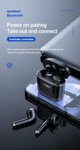 Load image into Gallery viewer, Bluetooth 5.0 Earphones LED Charging Box Wireless Headphone 9D Stereo Sound Sports Waterproof Earbuds Headsets With Microphone Wearable Wireless Clear Calls Music Headphones Immersive Sound 12 Hours Single Playtime HiFi Quality Stereo Sound
