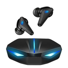 Load image into Gallery viewer, Bluetooth 5.0 Gaming Headset Workout Music Earphones Earbuds With Mic Bass Audio Quality Sound Wireless Headphones Sports Headphones Wearable Sweatproof Easy Pairing Headset For Sport Black
