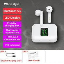 Load image into Gallery viewer, Bluetooth 5.1 Wireless Headphones  Waterproof Sports Workout Earphones With Microphone Bluetooth In Ear Headphones Wireless Headset Quality Deep Bass Soft Earmuffs  Light Weight Built-in Microphone Charging Box 3500mAh
