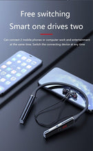 Load image into Gallery viewer, Bluetooth-Compatible Magnetic Neckband Headphone Wireless Earphone Sport Headset Noise Cancelling Microphone Bluetooth Over Ear Headphones, Wireless 5.0/Wired Headset, 55Hrs Playtime, Hi-Fi Stereo Deep Bass, Soft Earmuffs &amp; Light Weight
