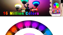 Load image into Gallery viewer, Bluetooth E27 LED Bulb RGB Smart Light Bulbs 15W B22 RGBW RGBWW Lampada Colorful Dimmable Phone APP Control LED Lamp For Home WiFi &amp; Bluetooth 5.0, Compatible w/ Alexa &amp; Google Without Hub, Dimmable, Music Sync, Schedules, Color Changing Light Bulb RGBW
