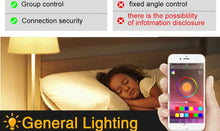 Load image into Gallery viewer, Bluetooth E27 LED Bulb RGB Smart Light Bulbs 15W B22 RGBW RGBWW Lampada Colorful Dimmable Phone APP Control LED Lamp For Home WiFi &amp; Bluetooth 5.0, Compatible w/ Alexa &amp; Google Without Hub, Dimmable, Music Sync, Schedules, Color Changing Light Bulb RGBW
