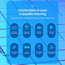 Load image into Gallery viewer, Bluetooth Earphones Wireless Headphones With Microphone Sports Waterproof Touch Control Wireless Headsets Earbuds Phone Updated Design with Industry Leading Sound &amp; Improved Comfort, Long Wireless Range,
