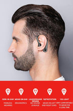 Load image into Gallery viewer, Bluetooth Headset Wireless Earpiece Bluetooth 5.0 Earphones Elegant Business Over Ear Headphones Noise Isolating Wireless Ergonomic Earbuds For Clear Calls Stereo Office Headset With Mic Black
