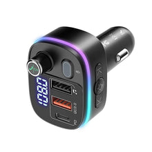Load image into Gallery viewer, Bluetooth V5.0 FM Transmitter USB Car Charger

