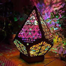 Load image into Gallery viewer, Bohemian Diamond Pole Star Projector Night Light
