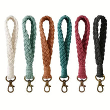 Load image into Gallery viewer, Boho Handmade Wristlet Bracelet Keyring
