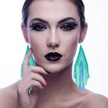 Load image into Gallery viewer, Boho Long Beaded Drop Earrings

