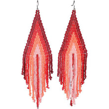 Load image into Gallery viewer, Boho Long Beaded Drop Earrings
