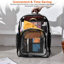 Load image into Gallery viewer, Book Bag Waterproof PVC Clear Backpack 5.3Gal with Reinforced Strap
