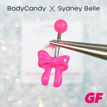 Load image into Gallery viewer, Sydney Belle Girlfriend Collection Pretty Pink Bow Belly Ring
