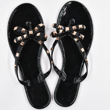 Load image into Gallery viewer, Bowknot Sandals Summer Woman Beach Flip Flops Beautiful Shoes PVC Slides Girls Sandals Slip On Flat Dress Sandals Summer Fashion Cute Flat Slip On Slides Flip Flops
