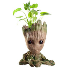 Load image into Gallery viewer, Boxod Treeman Baby Groot Succulent Flower Pot with Hole Pen Holder
