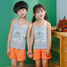 Load image into Gallery viewer, Boys Girls Sleepwear Winter Cotton Pajamas Sets Children Home Wear For Boy Pajamas Kids Nightwear Teenage Pajamas Clothes Sleepwear Suit Comfortable Thin Leisure Sleep Lounge Sleepwear for Adults Women Jogging Home wear
