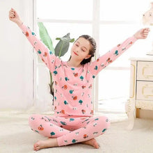 Load image into Gallery viewer, Boys Girls Sleepwear Winter Cotton Pajamas Sets Children Home Wear For Boy Pajamas Kids Nightwear Teenage Pajamas Clothes Sleepwear Suit Comfortable Thin Leisure Sleep Lounge Sleepwear for Adults Women Jogging Home wear
