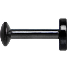 Load image into Gallery viewer, 1/4 Black IP 4mm Circle Internal Thread Daith Cartilage Tragus
