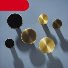 Load image into Gallery viewer, Brass Bearing Hooks Bathroom Indoor Kitchen Hallway Wall Clothes Hooks Wall Hangings Row Hooks Nordic Gold Round Drawer Hooks Kitchen Cabinet Door Hooks Drawer Pull Handles
