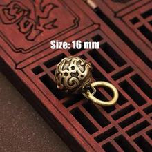 Load image into Gallery viewer, Brass Handicraft Die-Casting Wind Chimes Bell Button Wind Bell Bronze Bell Gift Home Decoration Pendant Brown  Bell Metal Chandelier Wind Chime
