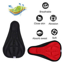 Load image into Gallery viewer, Breathable Mountain Bike Saddle Cushion Cover Road Bike Soft Cycling Seat Mat 3D Sponge Polymer Bicycle Saddle Seat
