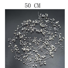 Load image into Gallery viewer, Bridal Wedding Crystal Bride Hair Accessories Pearl Flower Headband Handmade Hairband Beads Decoration Hair Comb Gorgeous Hair Accessories For Women
