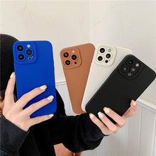 Load image into Gallery viewer, Bright Colors Soft Silicone Phone Case For iPhone 11 Pro Max X XR XS Max 7 8 6S Plus Mini Camera Protection Back Cover Silicone Camera Protection Case Soft Scratch-Resistant Case For Iphone
