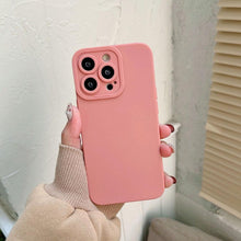 Load image into Gallery viewer, Bright Colors Soft Silicone Phone Case For iPhone 11 Pro Max X XR XS Max 7 8 6S Plus Mini Camera Protection Back Cover Silicone Camera Protection Case Soft Scratch-Resistant Case For Iphone
