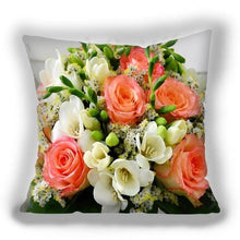 Load image into Gallery viewer, Bright Red Flower Cushion Cover Home Fashion Decoration Red Orange Pink Poppy Flowers Decorative Throw Pillow Cover Case Cushion Home Living Room Pillow Case Super Soft Short Plush Cushion Cover 45x45CM
