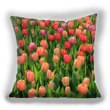 Load image into Gallery viewer, Bright Red Flower Cushion Cover Home Fashion Decoration Red Orange Pink Poppy Flowers Decorative Throw Pillow Cover Case Cushion Home Living Room Pillow Case Super Soft Short Plush Cushion Cover 45x45CM
