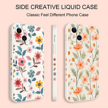 Load image into Gallery viewer, Brilliant Flowers Phone Case For iPhone 14 13 Pro Max Mini Cute Multicolored Flowers Pattern Cover Slim Silicone Shockproof Bumper Back Cover
