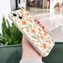 Load image into Gallery viewer, Brilliant Flowers Phone Case For iPhone 14 13 Pro Max Mini Cute Multicolored Flowers Pattern Cover Slim Silicone Shockproof Bumper Back Cover
