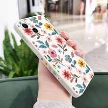 Load image into Gallery viewer, Brilliant Flowers Phone Case For iPhone 14 13 Pro Max Mini Cute Multicolored Flowers Pattern Cover Slim Silicone Shockproof Bumper Back Cover
