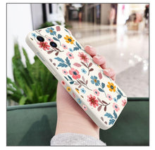Load image into Gallery viewer, Brilliant Flowers Phone Case For iPhone 14 13 Pro Max Mini Cute Multicolored Flowers Pattern Cover Slim Silicone Shockproof Bumper Back Cover
