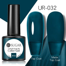 Load image into Gallery viewer, Brown Blue Gel Nail Polish UV LED Autumn Winter Series Matte And Glossy Colors Elegant Stylish Design For Womens
