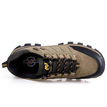 Load image into Gallery viewer, Brown Men's Wear-Resistant Sports Shoes Outdoor Hiking Shoes Training Solid Color Men's Shoe Low Top Waterproof Hiking Shoes Outdoor Lightweight Walking Shoes
