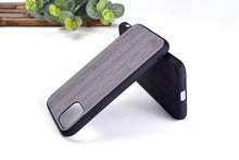 Load image into Gallery viewer, Brown Simple Easy Grip Wooden Design Slim Case for iPhone 11 14 12 13 Pro XS Max x XR mini SE2 SE 7 6 8 6s Plus Cover Wood Bamboo Pattern Leather Vintage Case
