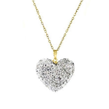 Load image into Gallery viewer, Bubble Heart Pendant in Solid Sterling Silver Made with Swarovski Elements

