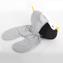 Load image into Gallery viewer, Bubble Kiss Soft Pillow Penguin U-Shaped Sleep Protection Neck Pillow Home Office Nap Body Pillows Travel Car Adult Cute Pillows  U-Shaped Neck Pillow Throw Pillow Neck Supporter Foam particle Headrest Office Nap Desktop Pad Headrest
