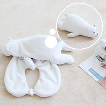 Load image into Gallery viewer, Bubble Kiss Soft Pillow Penguin U-Shaped Sleep Protection Neck Pillow Home Office Nap Body Pillows Travel Car Adult Cute Pillows  U-Shaped Neck Pillow Throw Pillow Neck Supporter Foam particle Headrest Office Nap Desktop Pad Headrest
