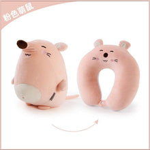 Load image into Gallery viewer, Bubble Kiss Soft Pillow Penguin U-Shaped Sleep Protection Neck Pillow Home Office Nap Body Pillows Travel Car Adult Cute Pillows  U-Shaped Neck Pillow Throw Pillow Neck Supporter Foam particle Headrest Office Nap Desktop Pad Headrest
