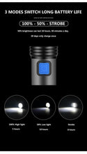 Load image into Gallery viewer, Built in battery XP-G Q5 Zoom Focus Mini led Flashlight Torch Lamp Lantern 2000 Lumen Adjustable Penlight Waterproof T6 light  Focus IP65 Water-Resistant Portable for Indoor and Outdoor Camping Hiking
