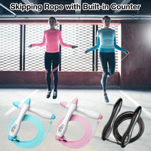 Load image into Gallery viewer, Built-in Rolling Pin Counter Jump Rope Skipping Rope Speed Rope For Boxing Jumping Training Lose Weight Fitness Digital Weight Calories Time Setting Skipping Rope With Counter For Indoor And Outdoor Exercise
