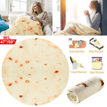 Load image into Gallery viewer, Burrito Tortilla Throw Blanket
