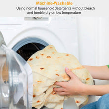 Load image into Gallery viewer, Burrito Tortilla Throw Blanket
