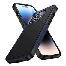 Load image into Gallery viewer, Business Black Shockproof Armor Case for iPhone 14 Pro Max 14 Plus 13 12 Hard Cover Heavy Duty Case Shockproof Ultra-Slim Non-slip iPhone Powerful Protective Phone Case for iPhone
