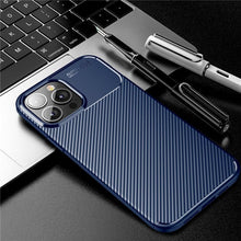Load image into Gallery viewer, Business Black Shockproof Shock Absorption Soft Slim Bumper Fashion Non-Slip Anti Scratch Protective Phone Case For iPhone 12 Pro Max Case For iPhone 14 Plus 13 Mini 11 X XR XS Max 7 8 6 6S Soft Silicone Protective Phone Cover

